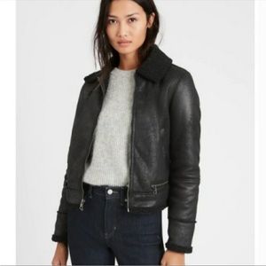 Banana Republic black biker jacket